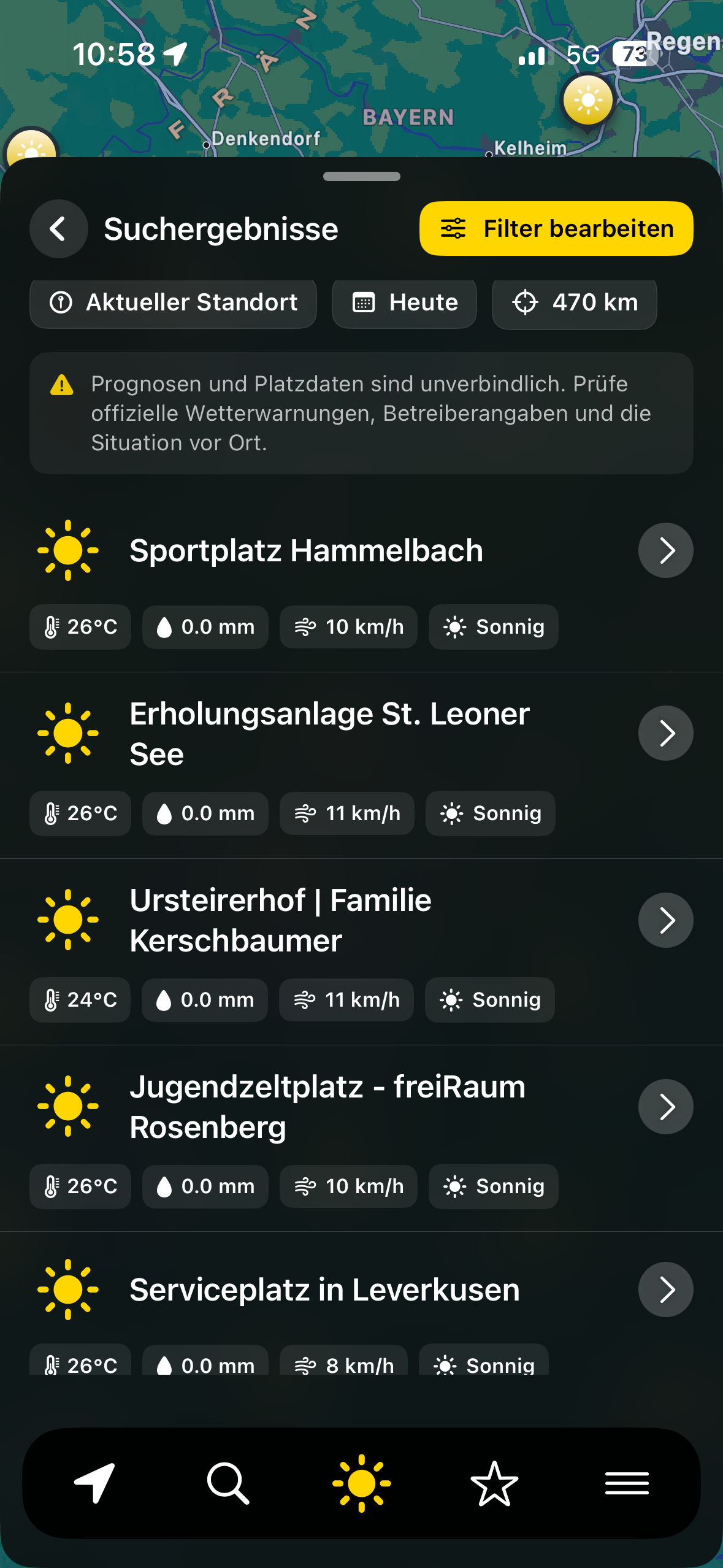 SunLine Detailansicht eines Campingplatzes